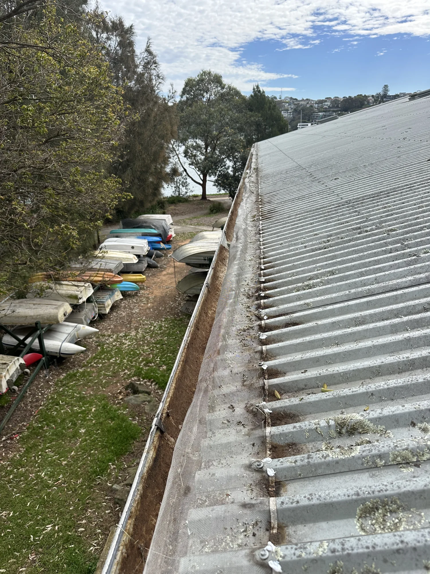 Clear and functional gutter after cleaning, Northern Beaches