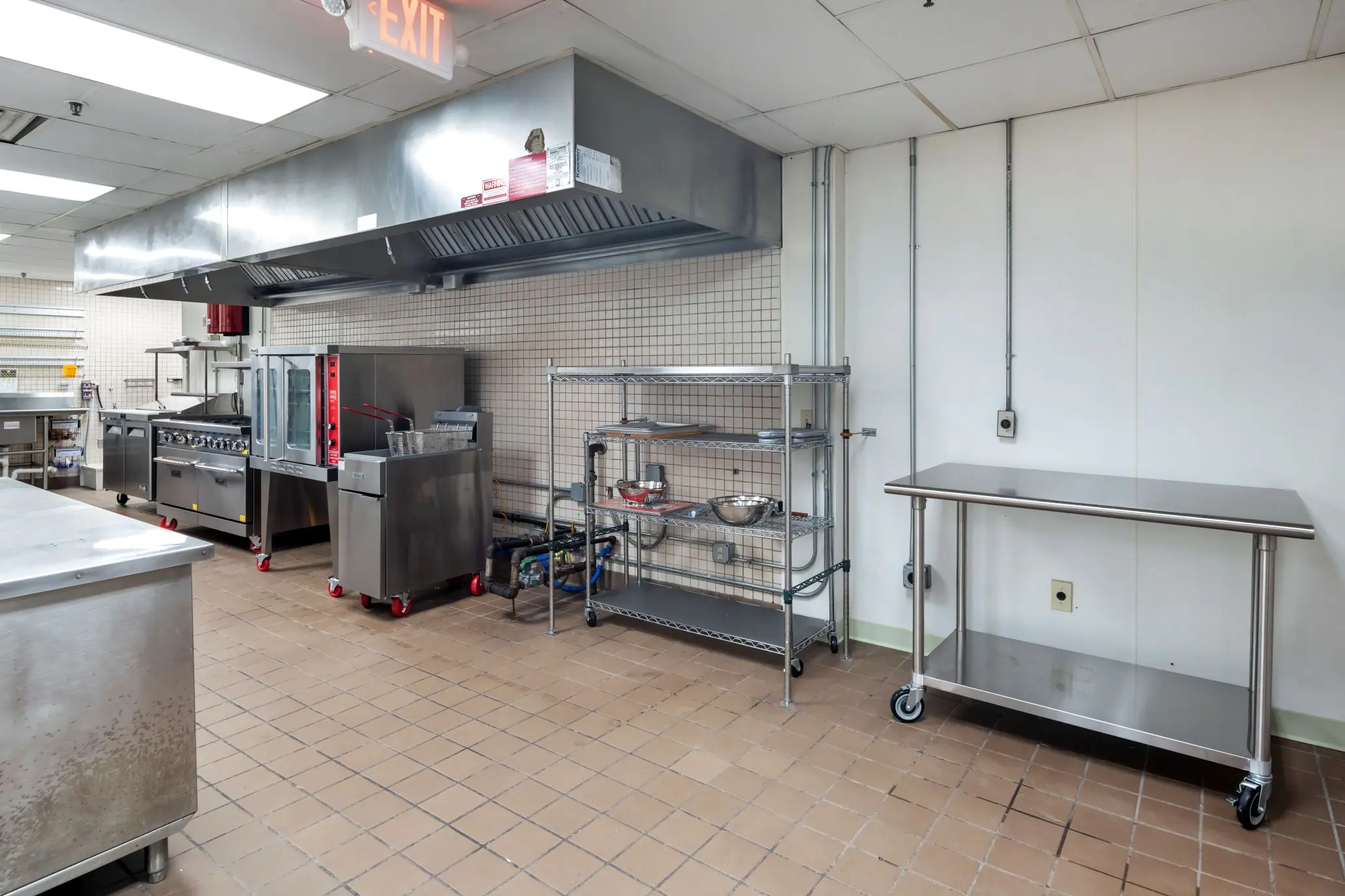 High-capacity commercial oven and range infrastructure for Central Location Testing (CLT) at L&E Research Columbus.