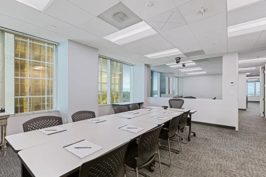 Versatile focus group suite rental within the Vail suite at L&E Research Denver, set up for targeted qualitative research discussions.