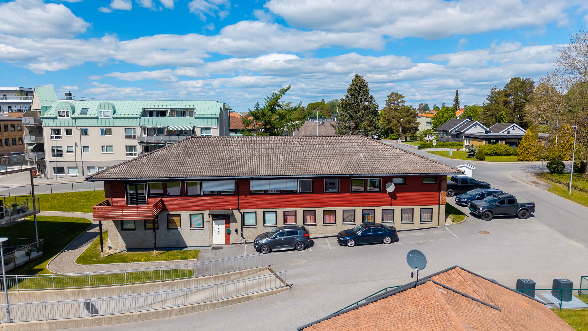 Hovedlokalene til Harlem Eiendom i Heggveien 12 i Rakkestad.