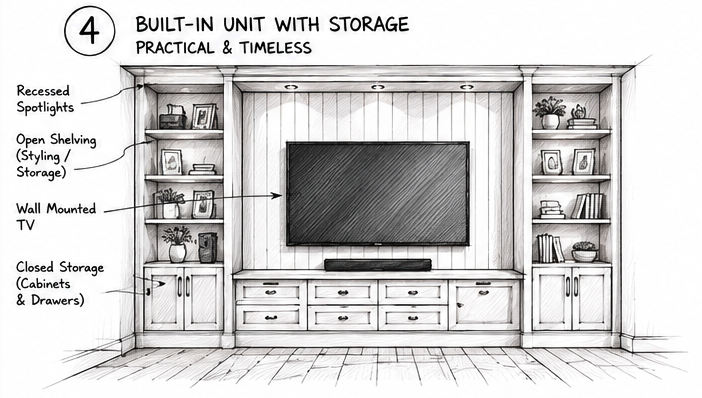 Built-In Unit with Storage