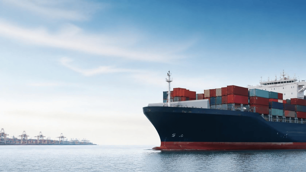 Container ship representing ocean freight