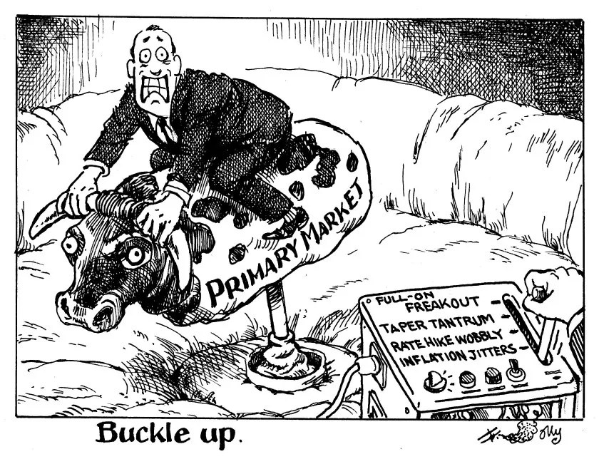 Illustration introducing the 2013 Taper Tantrum story and its parallel to this week's rate-driven selloff