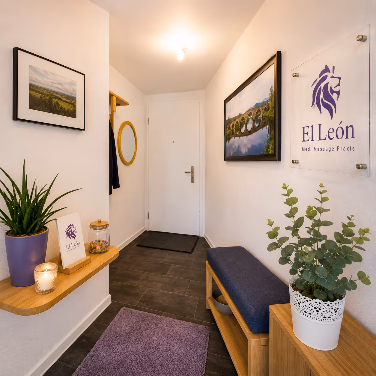 El Leon Massage Praxis Eingangsbereich