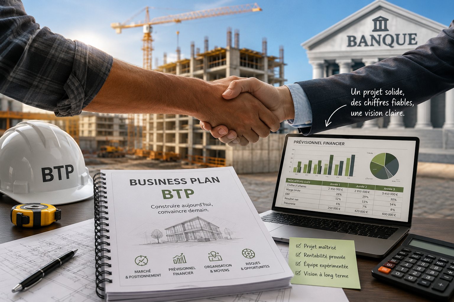 Business plan BTP : le guide complet pour créer votre entreprise du bâtiment