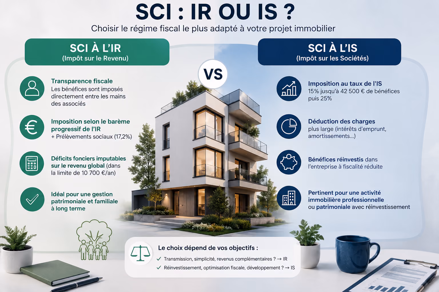 SCI à l'IR ou à l'IS : comment choisir ?