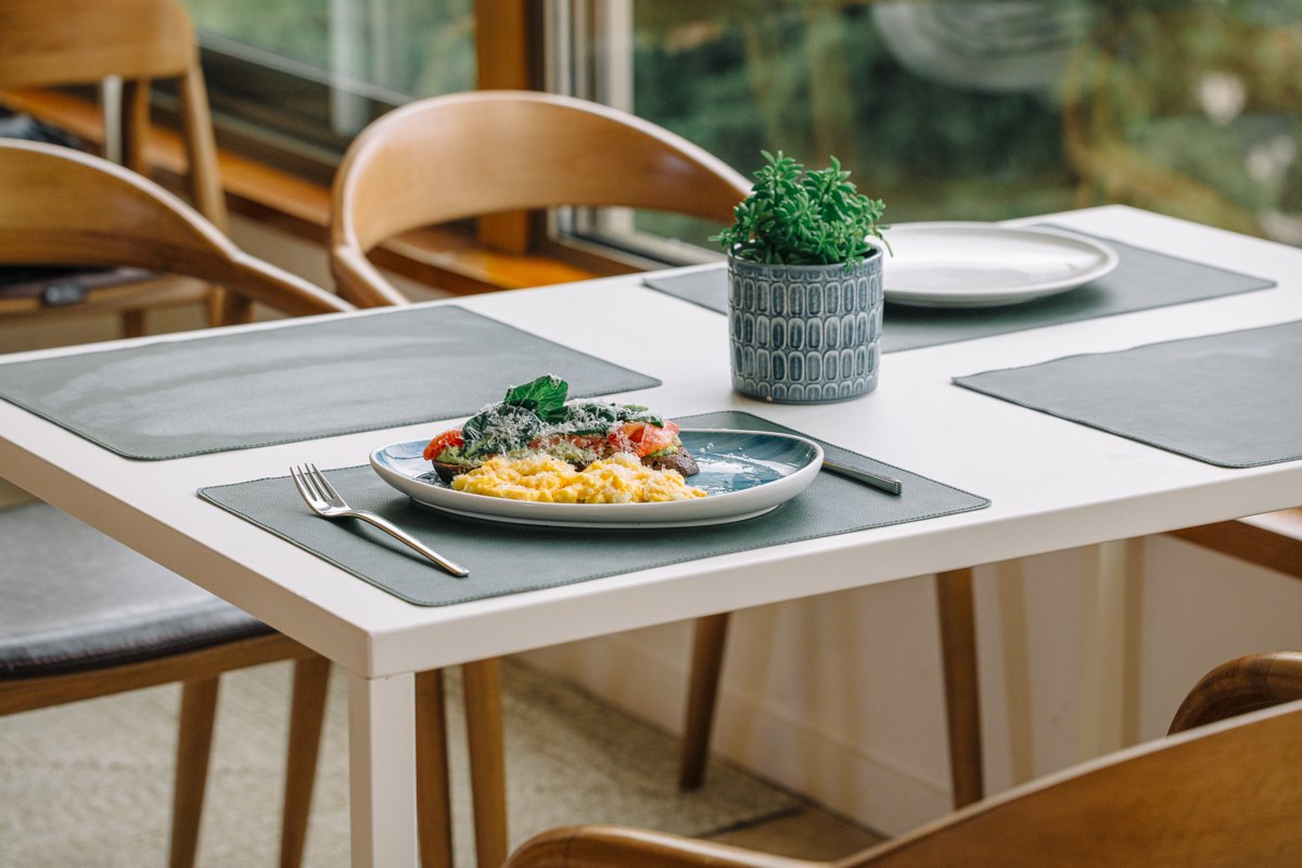 Breakfast served at Benedict café
