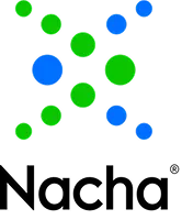 Logo with interconnected green and blue circles above the word 'Nacha'.