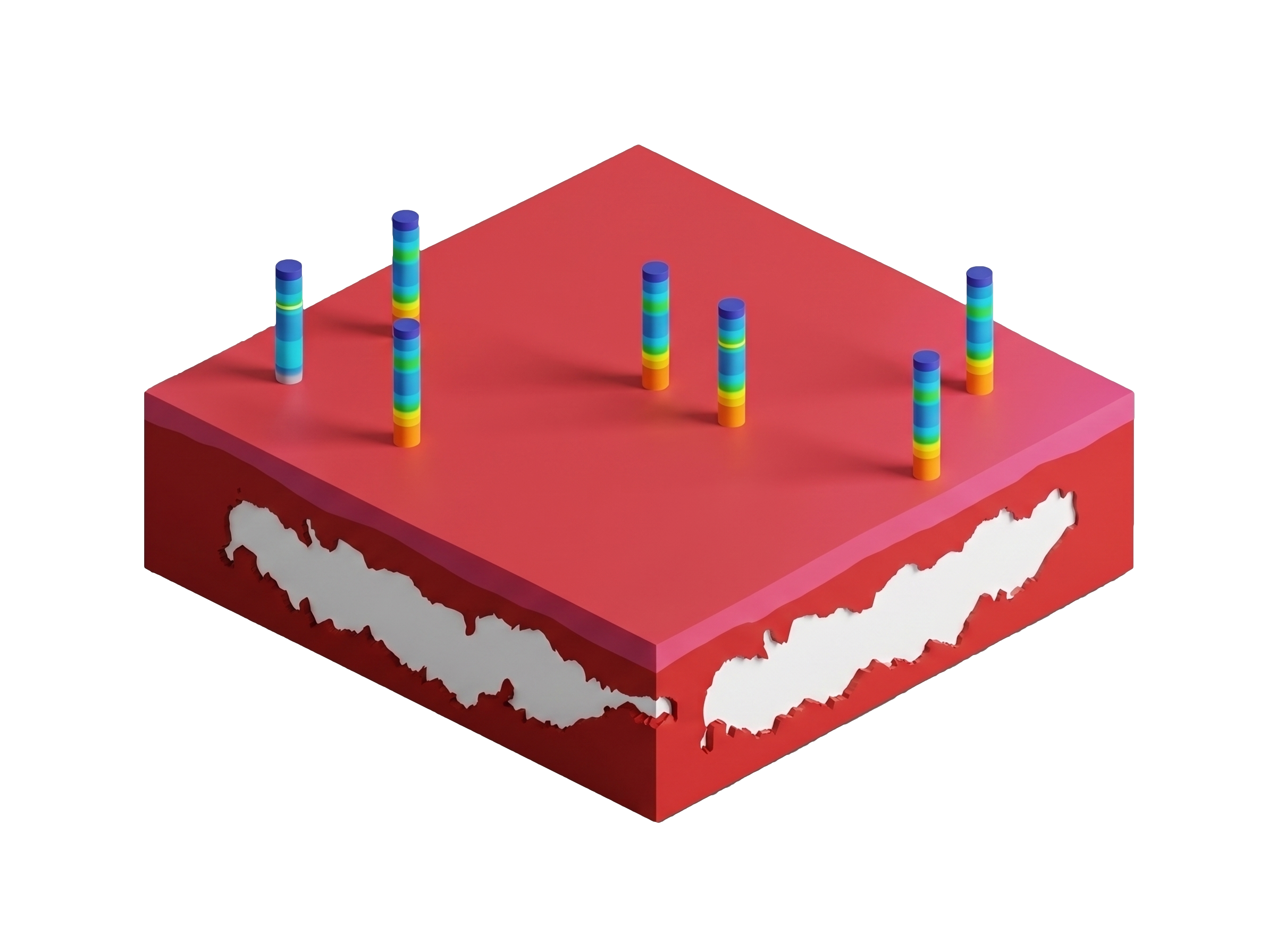 Image of subsurface model of hydrogen plant site