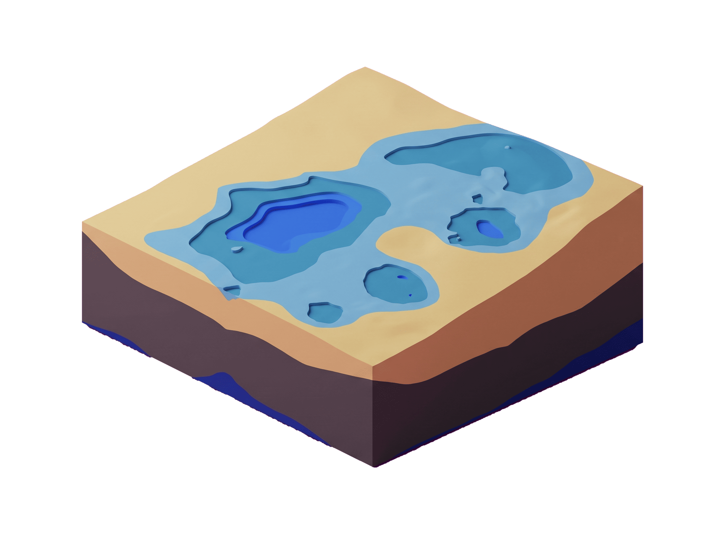 Subsurface ground model of site