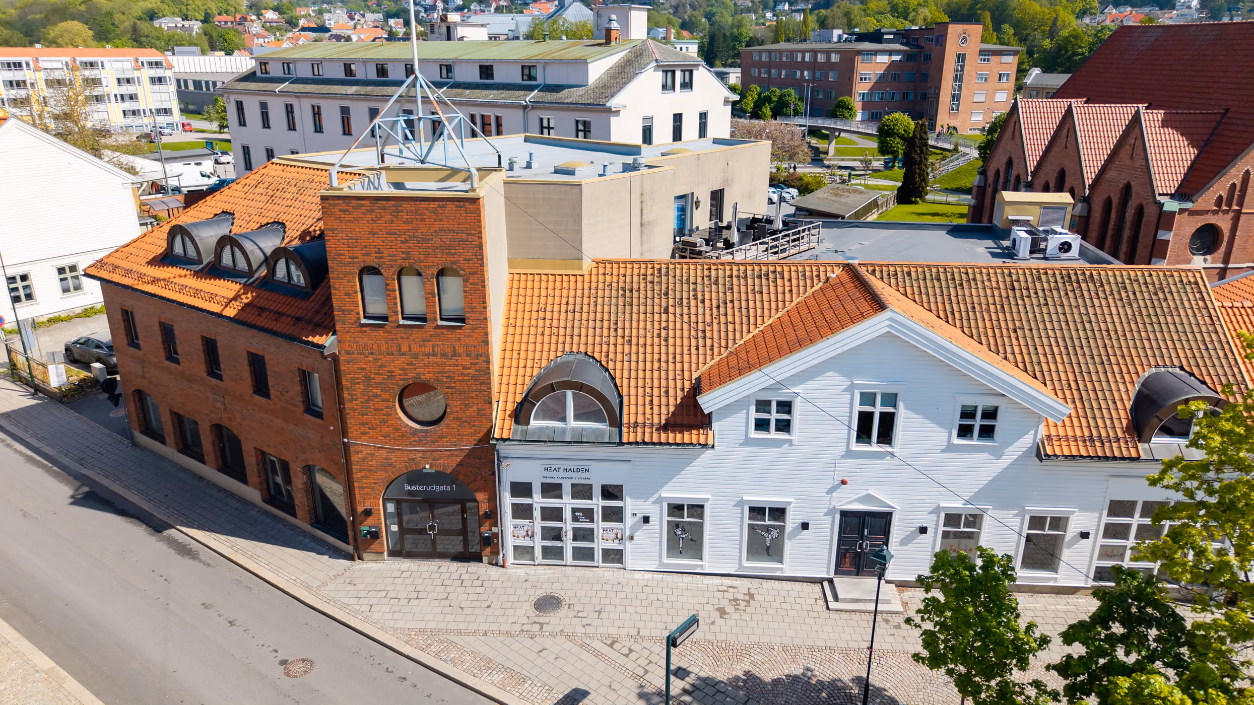 Eksteriørbilde fra Busterudgata 1.