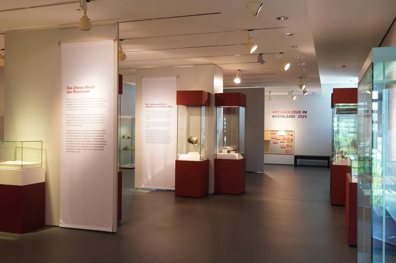 Ausstellungsansicht der Sonderausstellung in den Römerthermen Zülpich