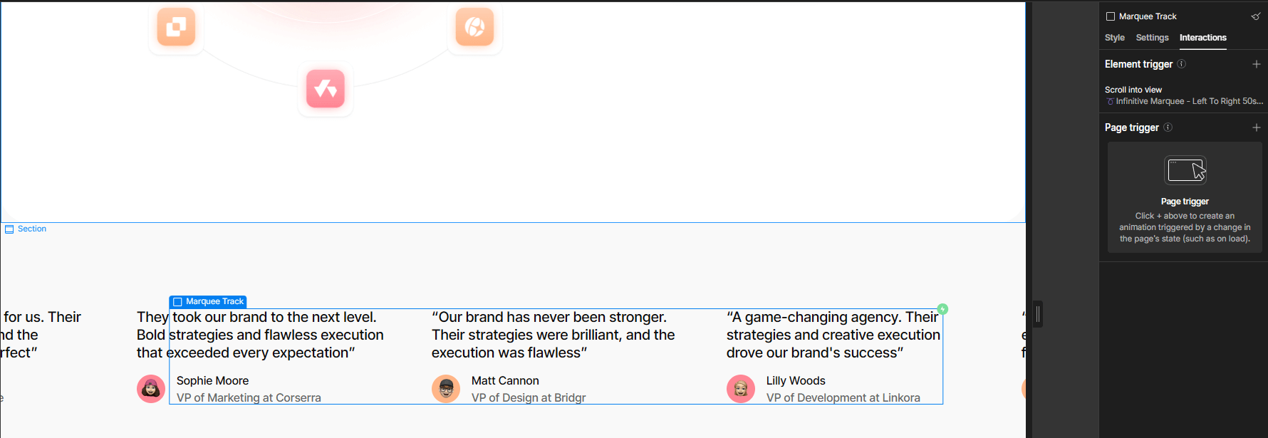 Digigrowth Webflow Template And Ui Kit Animations | BRIX Template