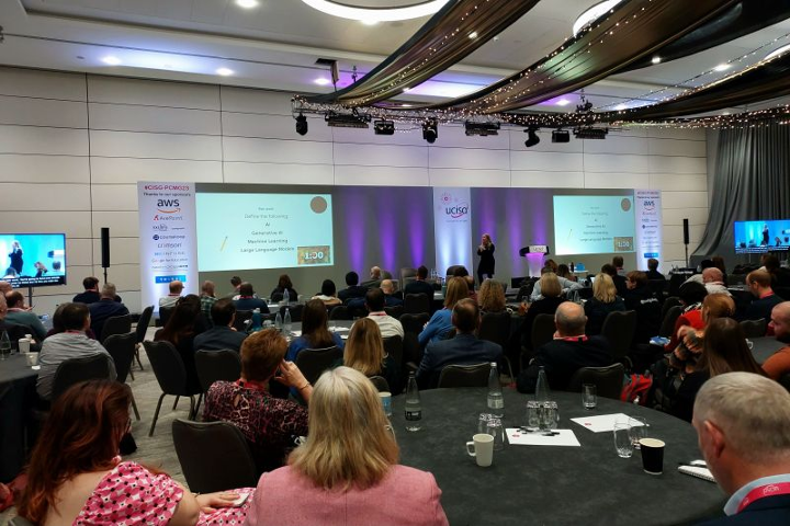  Google Education’s talk lead by Kirri Watson around the opportunity of AI within Higher Education [image credit of UCISA] 