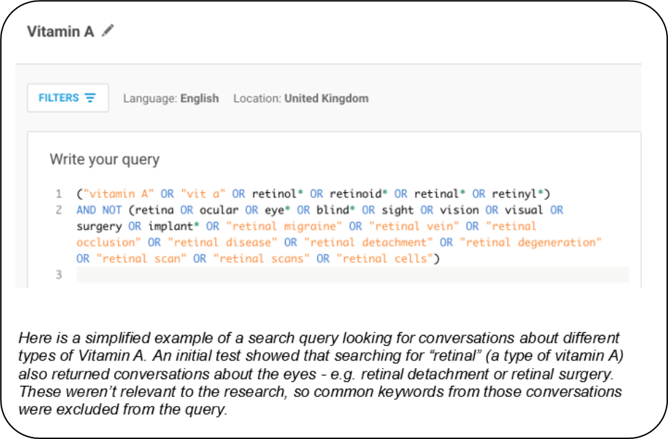 How to create a boolean search query