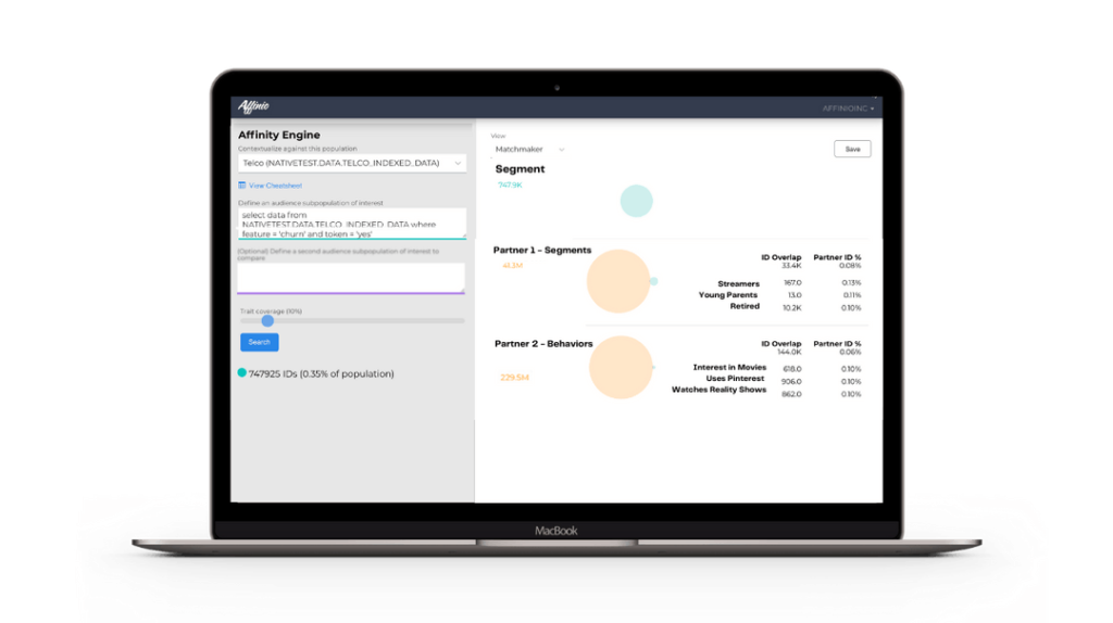 Affinio Audience intelligence platform