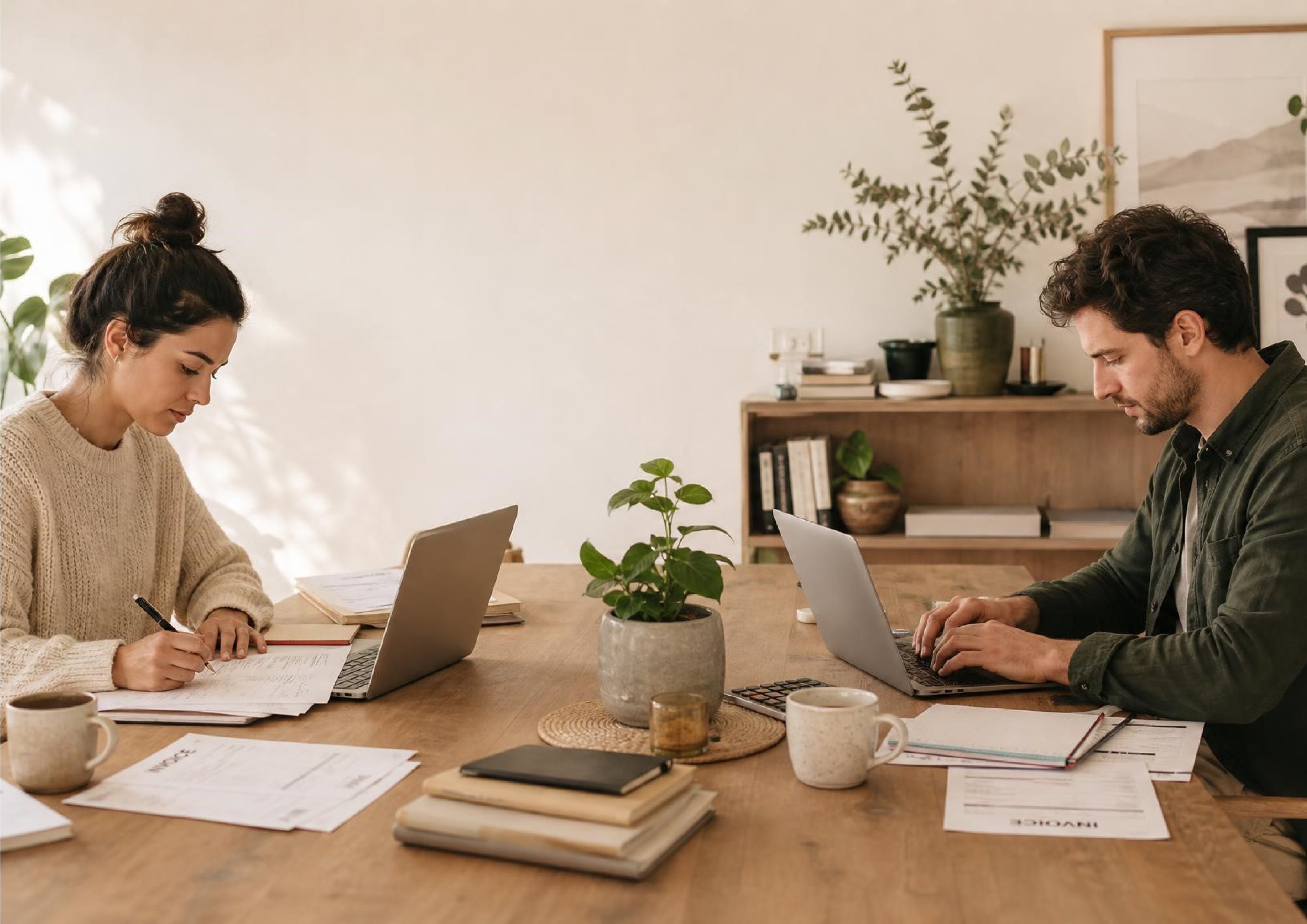 Couple reviewing mortgage options together, representing bad credit mortgage guidance and financial planning