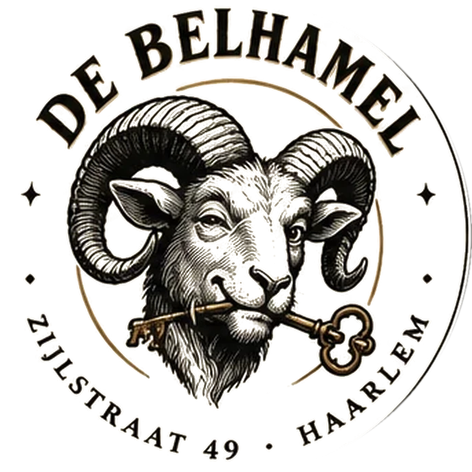 Het zegel van BELHAMEL: ramskop met sleutel
