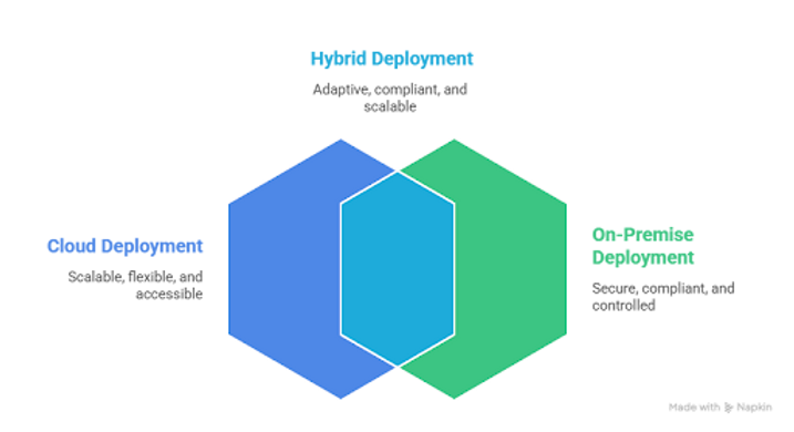 Cloud Hybrid On-Premise Deployment Diagram