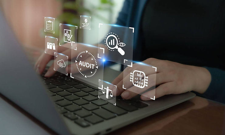 Digital Audit Technology Interface Laptop