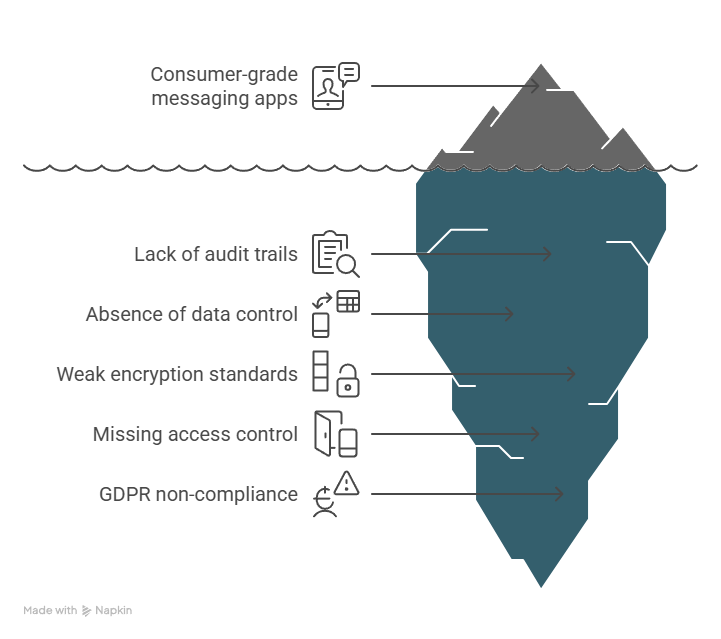 Data Management Challenges Iceberg Infographic