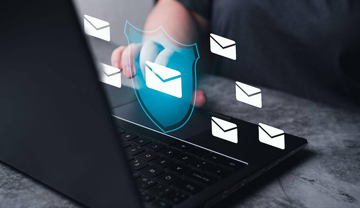 Envelope Inside the Shield Logo