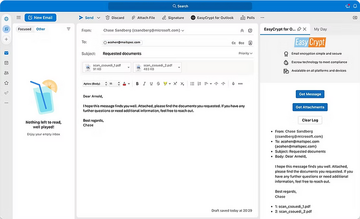 Sending Documents via Email