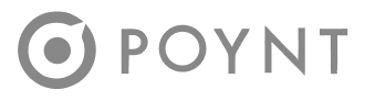 Poynt logo featuring a stylized circular icon followed by the word 'POYNT' in uppercase letters.