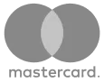 Mastercard logo with overlapping red and orange circles above the word 'mastercard'.