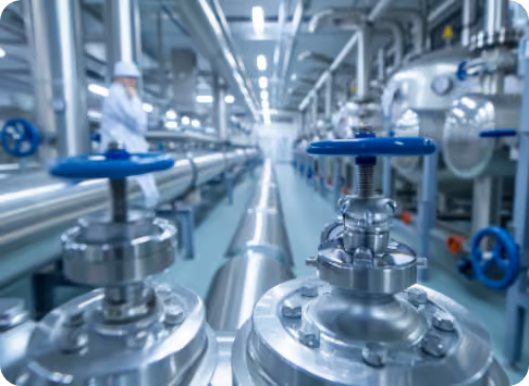 Sistema de filtración industrial instalado en planta