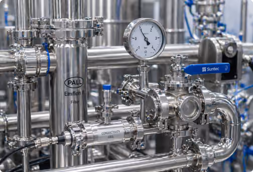 Equipo de filtración y purificación de agua industrial de SUINTEC