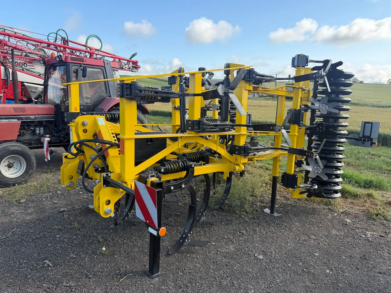 New BEDNAR FENIX FN 4003 4 m tine cultivator with 13 tines, three-row layout and working depth up to 35 cm. Enquire with C T Scott.