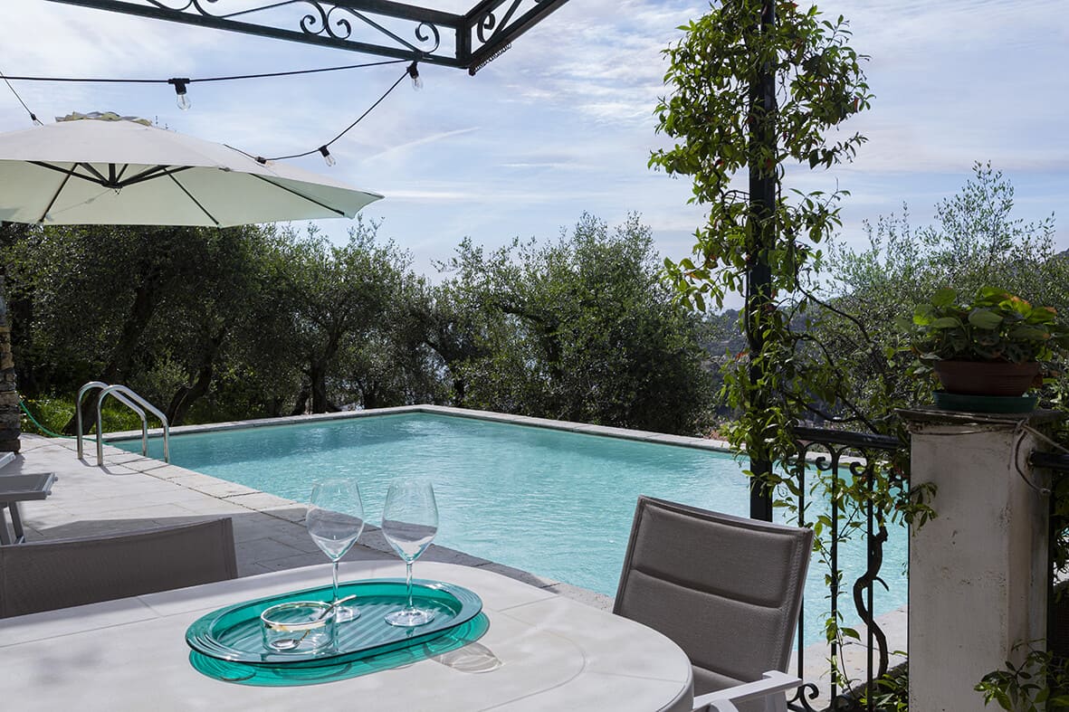 Villa con piscina sulla prima collina di Santa Margherita Ligure