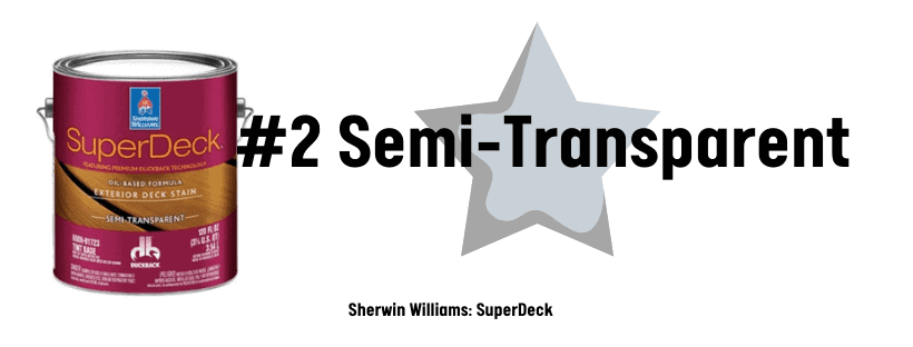 Sherwin-Williams SuperDeck semi-transparent deck stain runner up