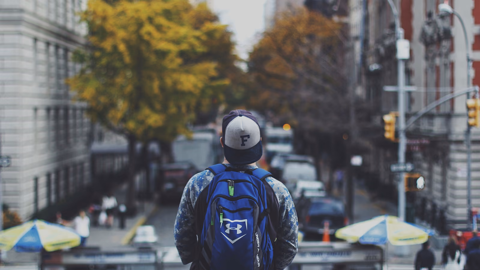 A person looking at a city.