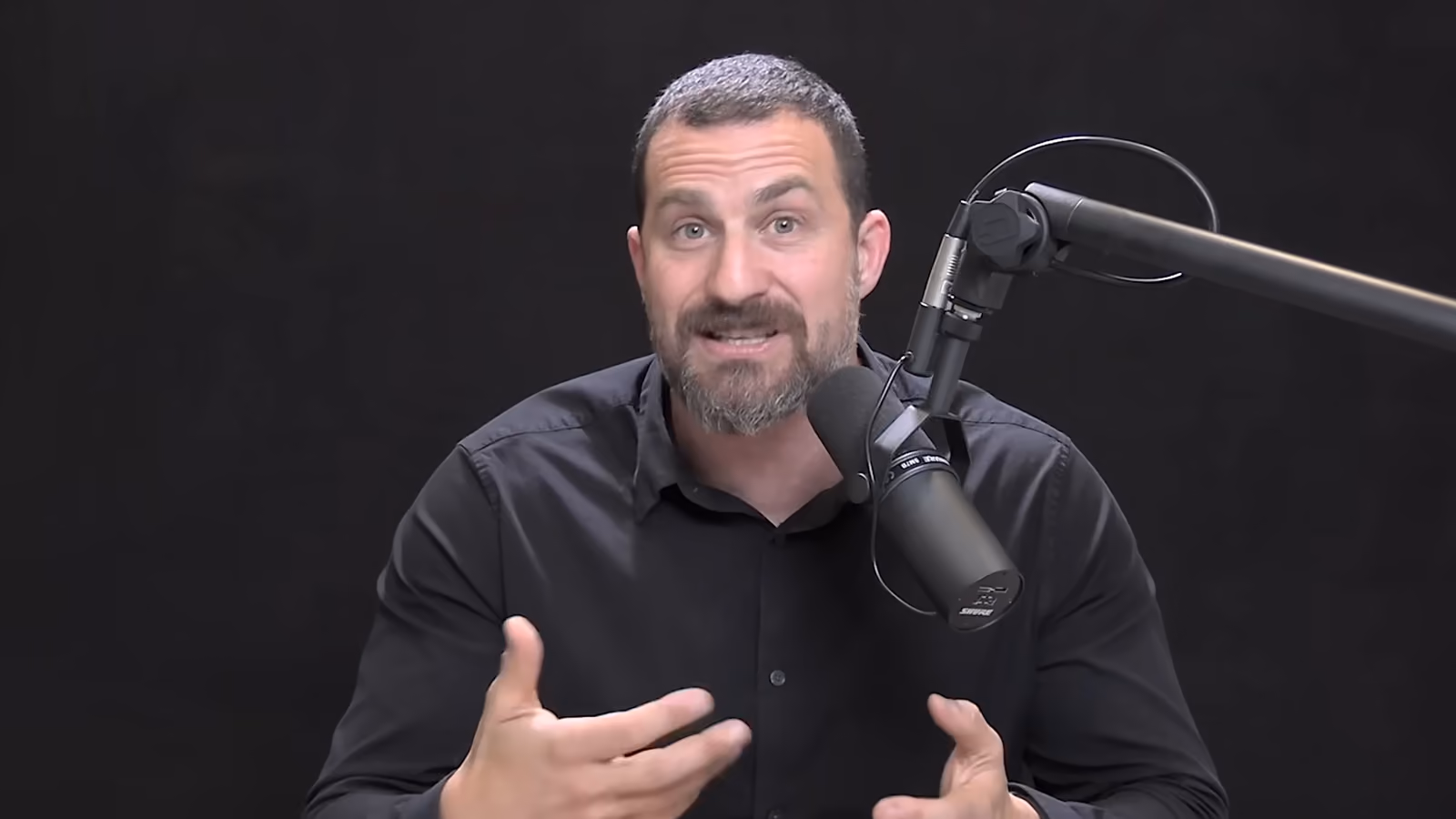 Andrew Huberman on a podcast.