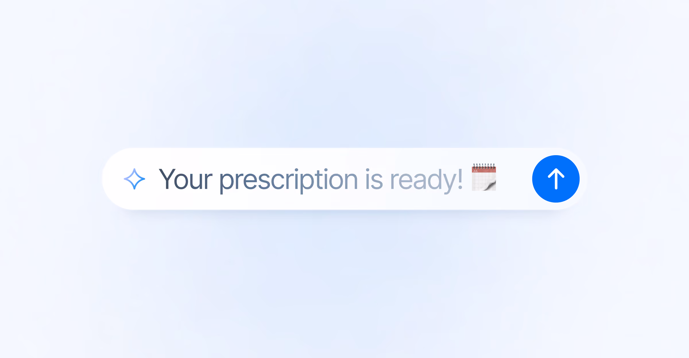 Visual of image saying your prescription is ready. 