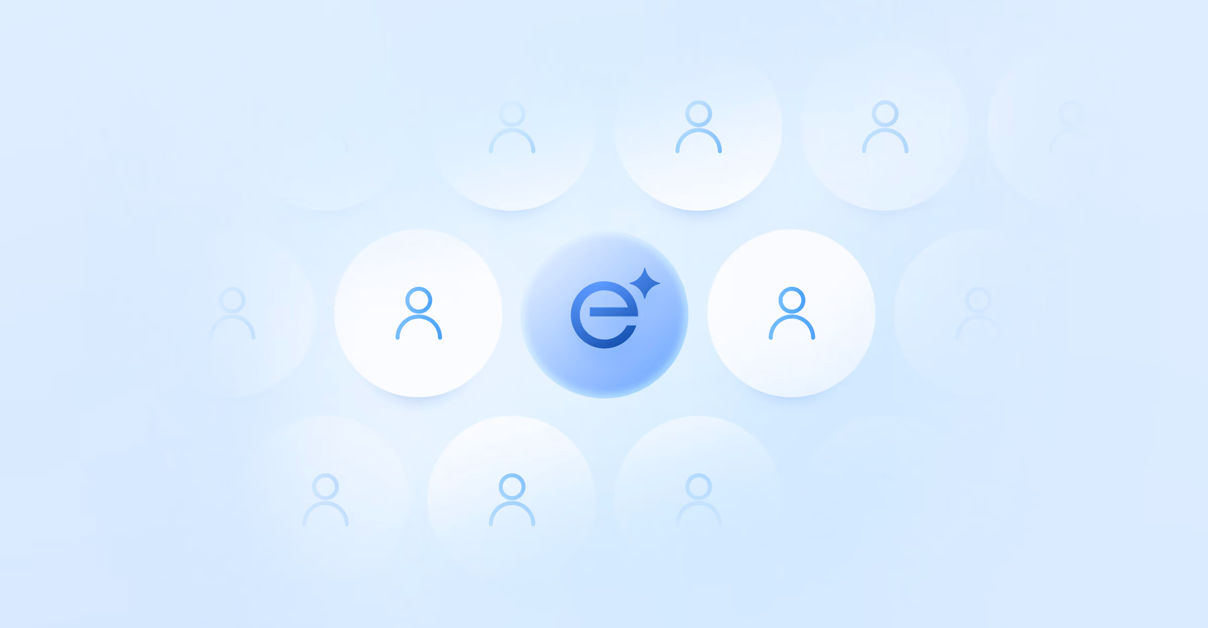 Image of EliseAI logo with icons of humans around it.