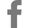 Facebook logo in black on a white background.