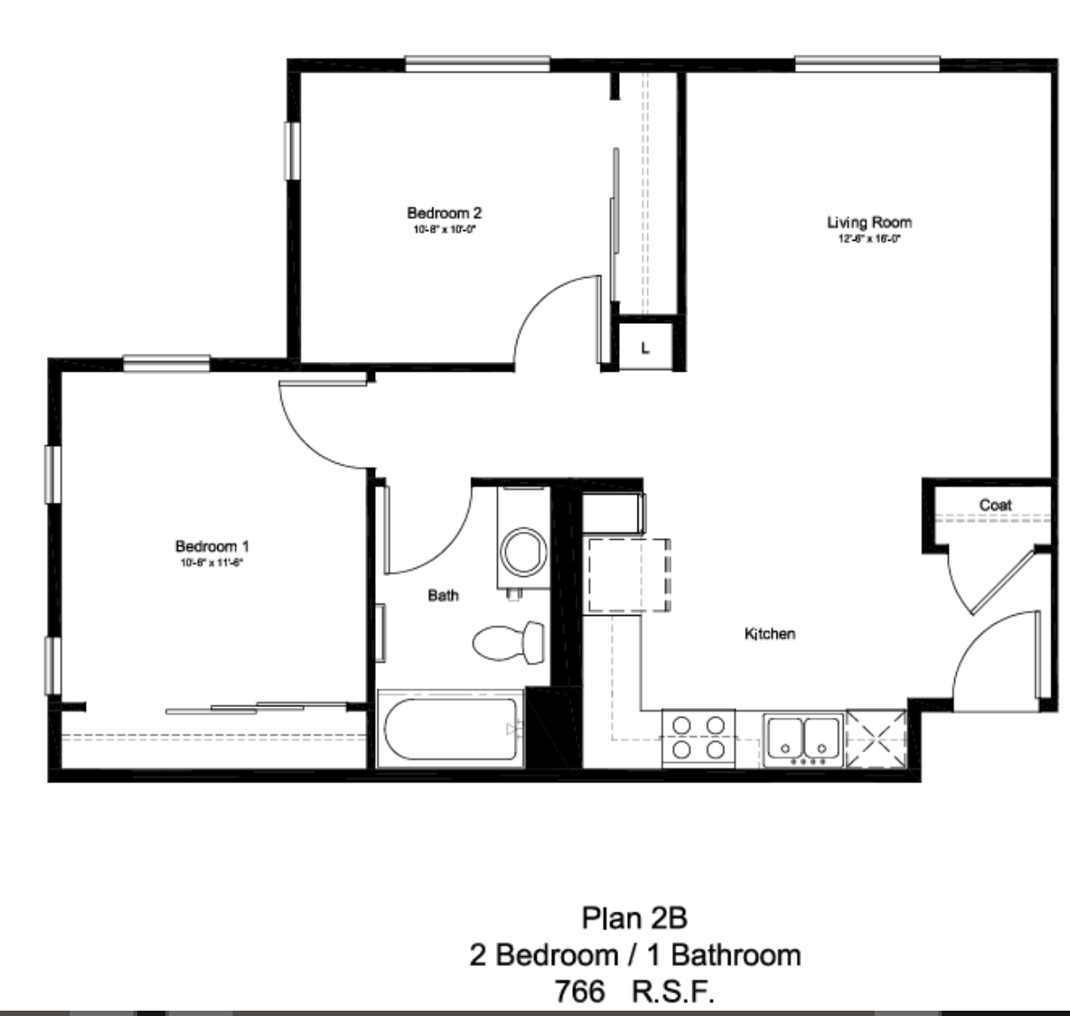 2BD, 1BTH A  