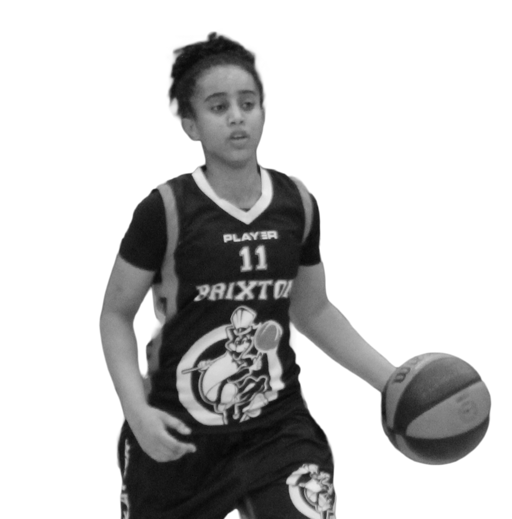 Brixton Topcats player dribbling on a drive