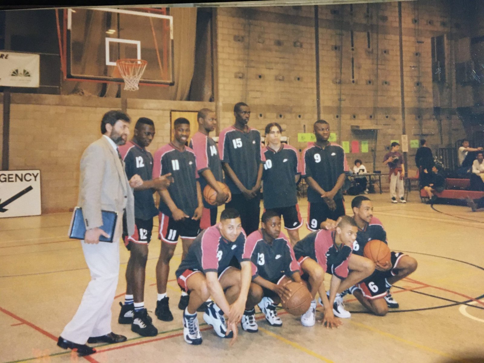 A 1990s Brixton Topcats squad with coaches