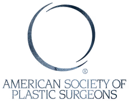 A logo featuring a circular icon above the text 'AMERICAN SOCIETY OF PLASTIC SURGEONS'.