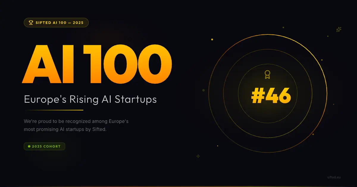 We Made the Sifted AI 100: Europe's Rising AI Startups in 2025! | Memories.ai