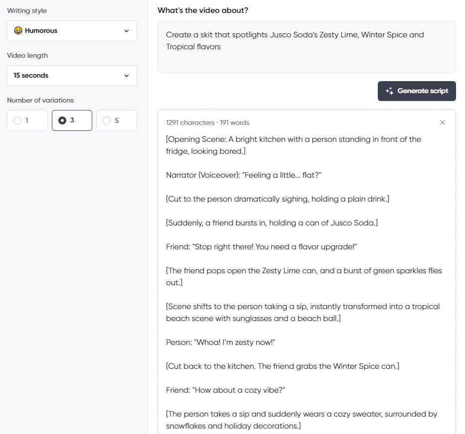 Planable.io dashboard includes a TikTok Script Generator