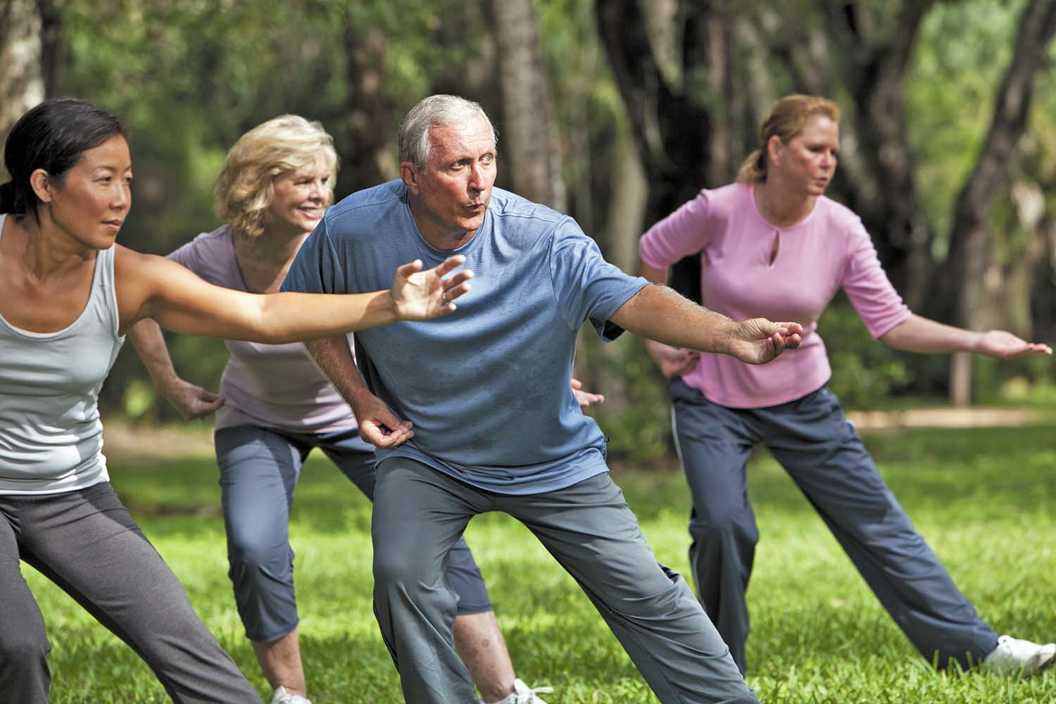 seniors participating in tai chi