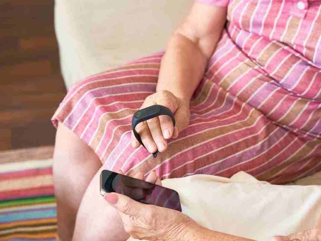 adult using telecare devices