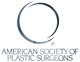 A circular icon followed by the text 'AMERICAN SOCIETY OF PLASTIC SURGEONS' in a bold, serif font.
