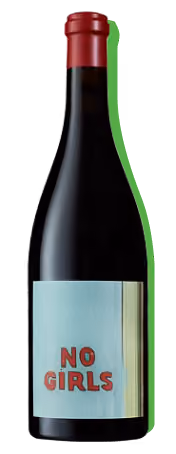 No Girls wine bottle