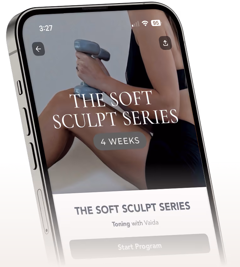 Phone with the Soft Sculpt program on screen